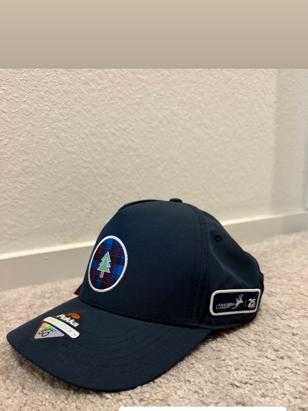 Mag Creek Kids Navy Baseball Cap with Tree Patch